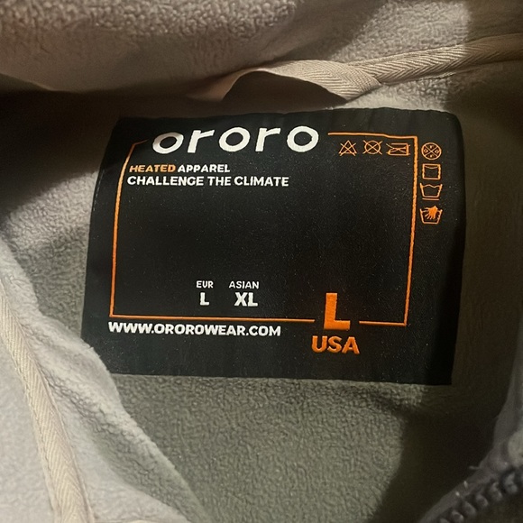 ororo Jackets & Coats Ororo Mens Heated Fleece Jacket Full Zip With